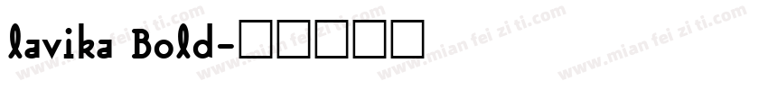 lavika Bold字体转换
